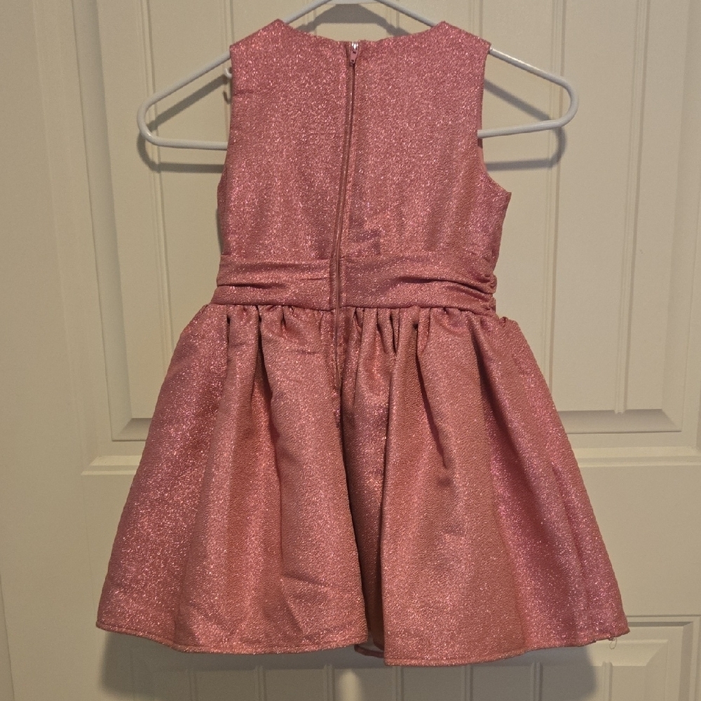 Disney Glittery Pink Dress with Bow - Picture 3 of 6